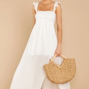 white maxi dress